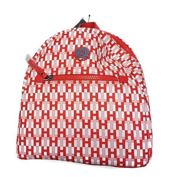 Tommy Hilfiger MINI Backpack Shoulder Bag 69J3771-650 TH All Over Print Pink - Picture 1 of 4